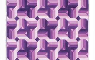 Ombré Swirls is a quilt made with one Ombré fabric, cut to make the blocks spin and glow.