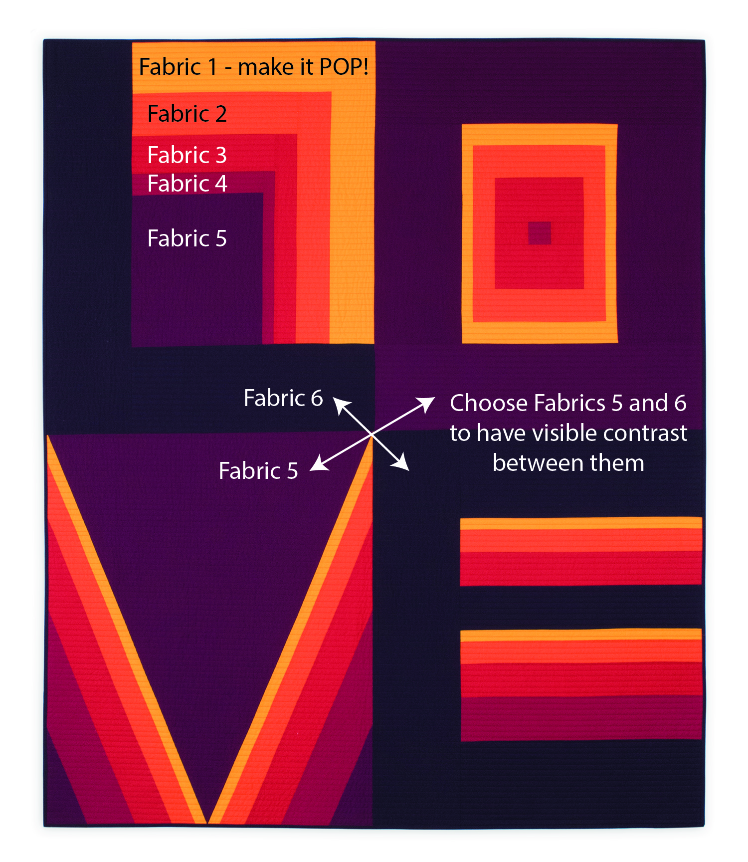 Colorblock LOVE Tutorial - How to choose your fabric - Hunter's Design ...