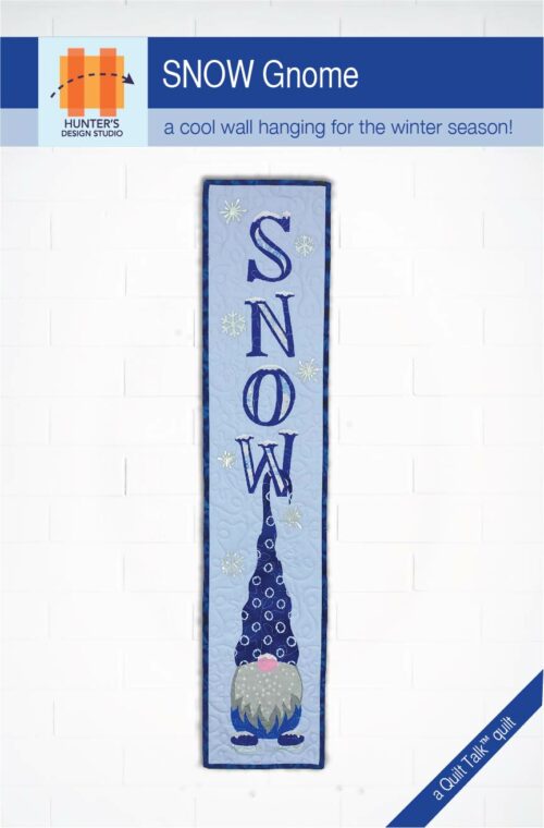 The Snow Gnome is the perfect wall hanging quilt to celebrate the winter season.
