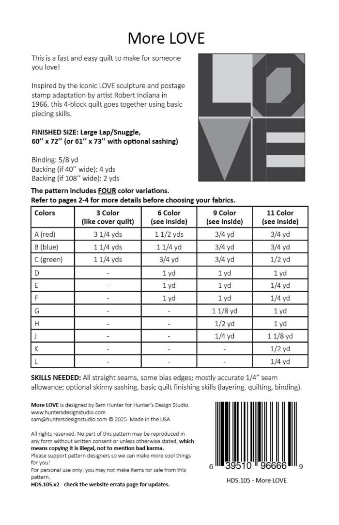 More LOVE - PDF pattern - Image 2