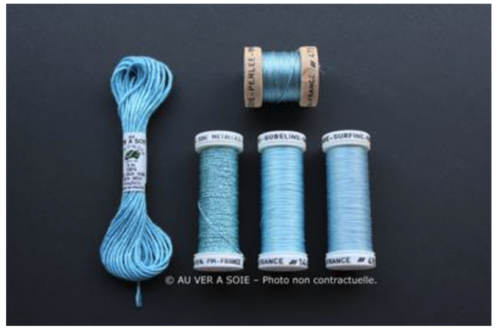 au ver a soie discovery pack thread variety bleu clair