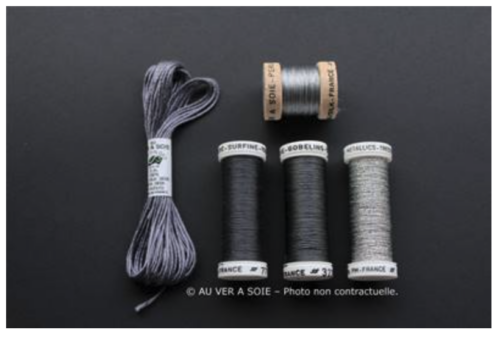 au ver a soie discovery pack thread variety gris grey