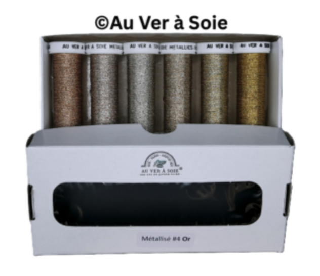 au ver a soie metallic embroidery variety gold 4