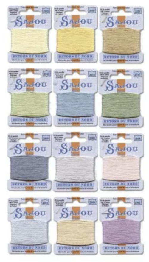 sajou retors embroidery assortment pastel