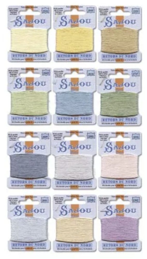 sajou retors embroidery assortment pastel