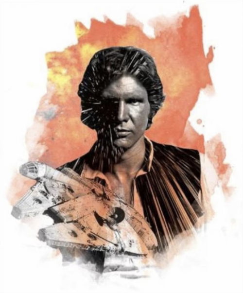 Star Wars Han Solo fabric panel