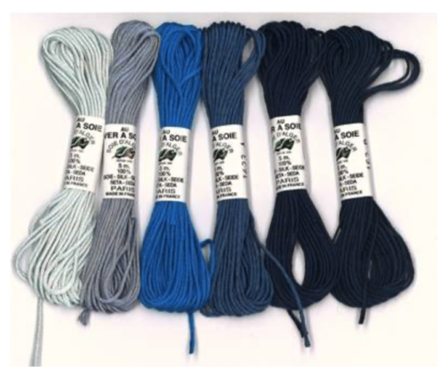 au ver a soie nuances silk threads denim
